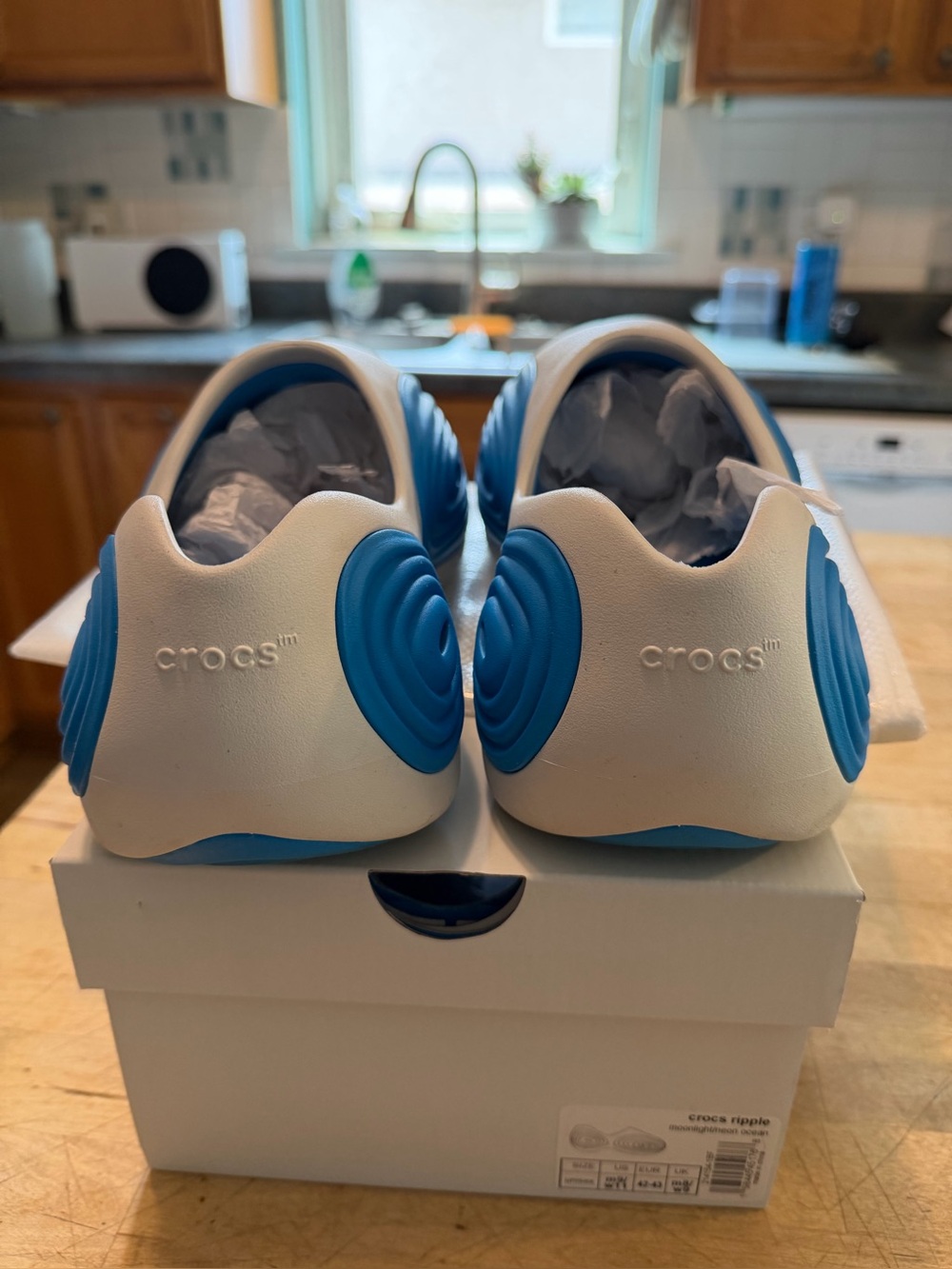 Crocs Ripple Clog White Blue - Picture 4 of 7
